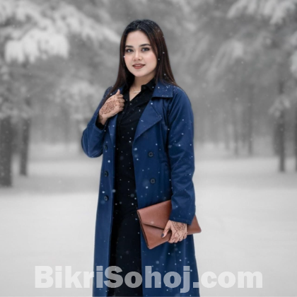 Stylish Ladies Overcoat ( Button System)